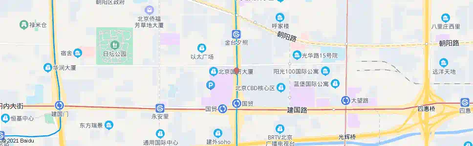 北京光华桥南_公交站地图_北京公交_妙搜公交查询2025
