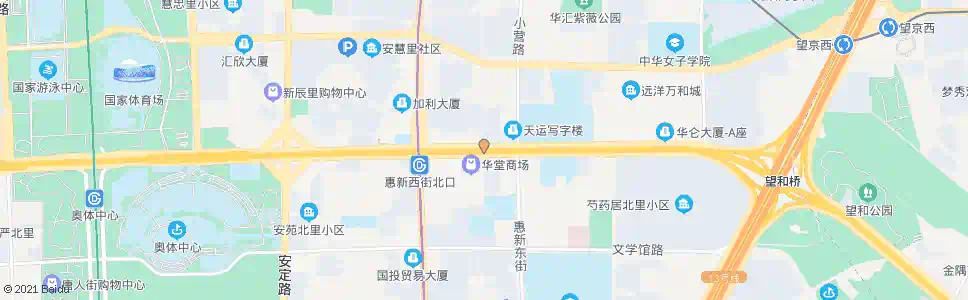 北京惠新东桥西_公交站地图_北京公交_妙搜公交查询2025