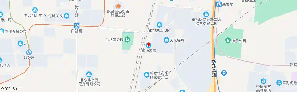 北京银地家园_公交站地图_北京公交_妙搜公交查询2025