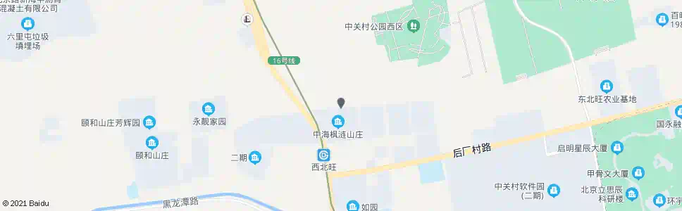 北京中海枫涟山庄北门_公交站地图_北京公交_妙搜公交查询2025
