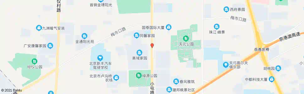 北京梅市口南站_公交站地图_北京公交_妙搜公交查询2025