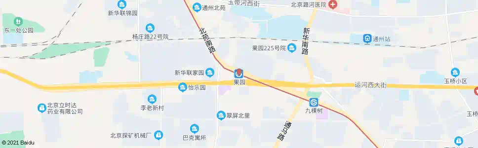 北京果园_公交站地图_北京公交_妙搜公交查询2025