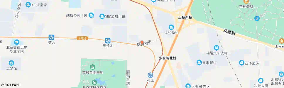 北京群芳南街_公交站地图_北京公交_妙搜公交查询2025