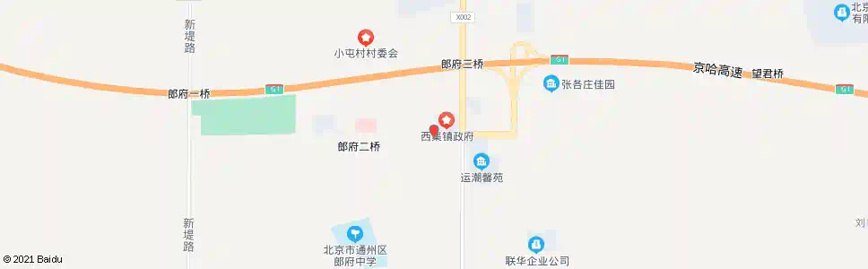 北京西集镇政府_公交站地图_北京公交_妙搜公交查询2025