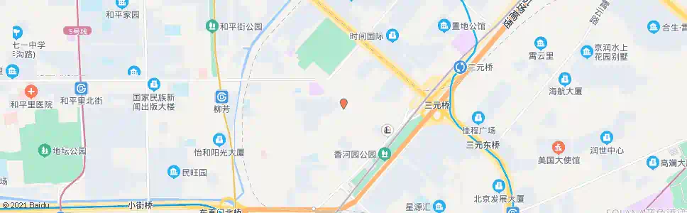 北京左家庄北里_公交站地图_北京公交_妙搜公交查询2025
