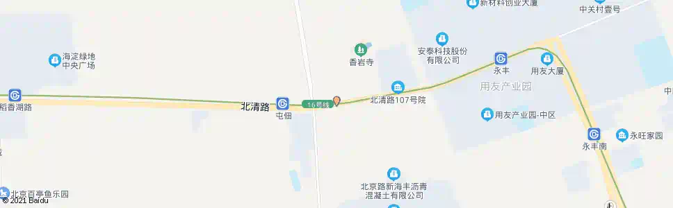 北京上庄路口东_公交站地图_北京公交_妙搜公交查询2025