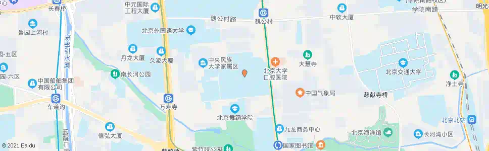 北京中央民族大学_公交站地图_北京公交_妙搜公交查询2025
