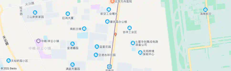 北京空港B区_公交站地图_北京公交_妙搜公交查询2025
