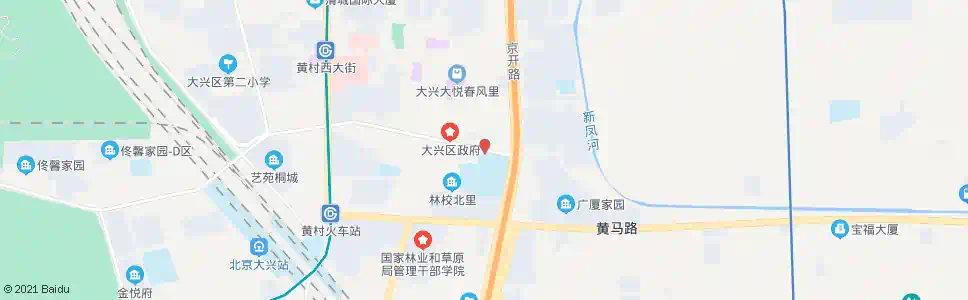 北京大兴一中_公交站地图_北京公交_妙搜公交查询2025