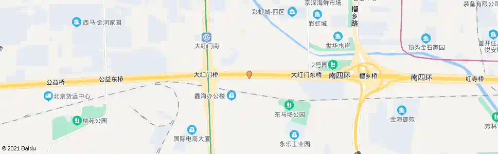 北京大红门桥东_公交站地图_北京公交_妙搜公交查询2025