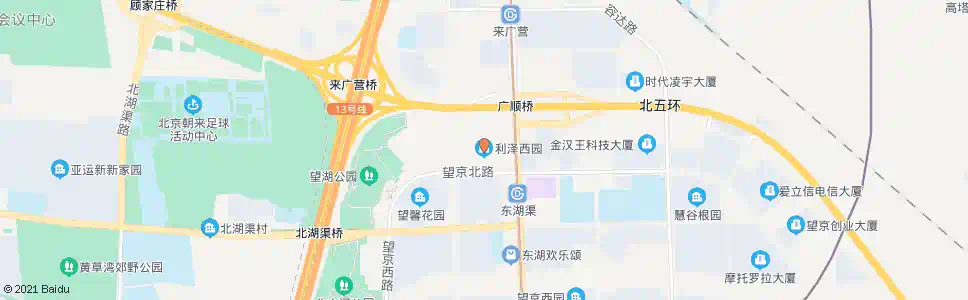 北京利泽西园小区_公交站地图_北京公交_妙搜公交查询2025