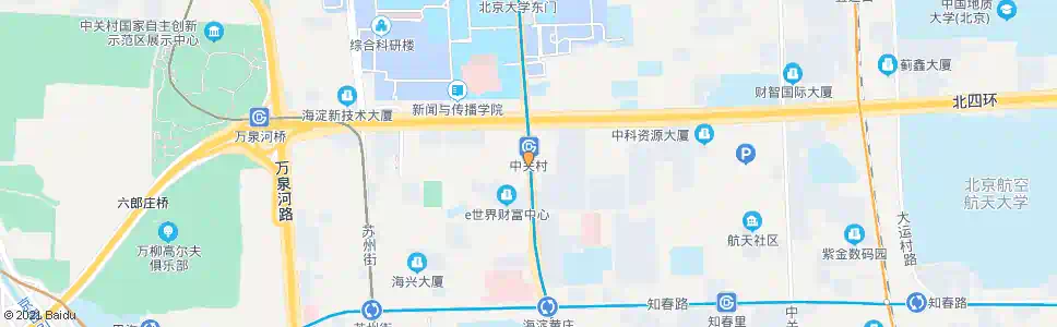 北京中关村南路_公交站地图_北京公交_妙搜公交查询2025
