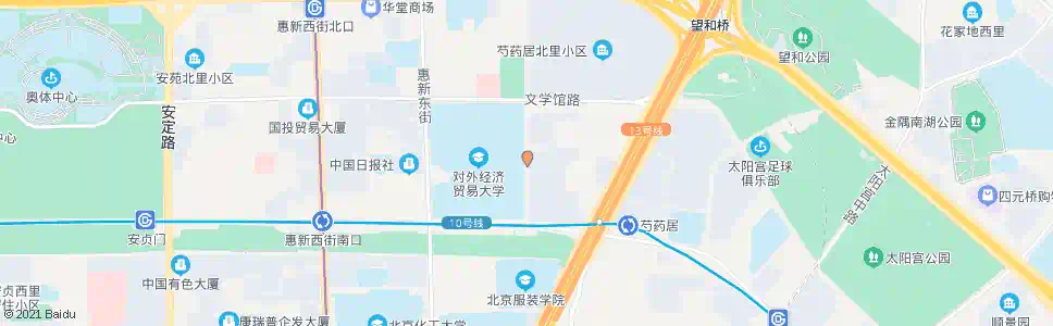北京对外经贸大学东门_公交站地图_北京公交_妙搜公交查询2025