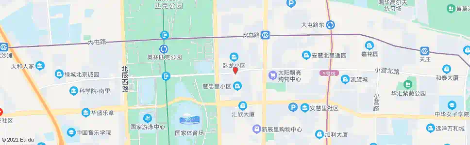 北京慧忠北路西口_公交站地图_北京公交_妙搜公交查询2025