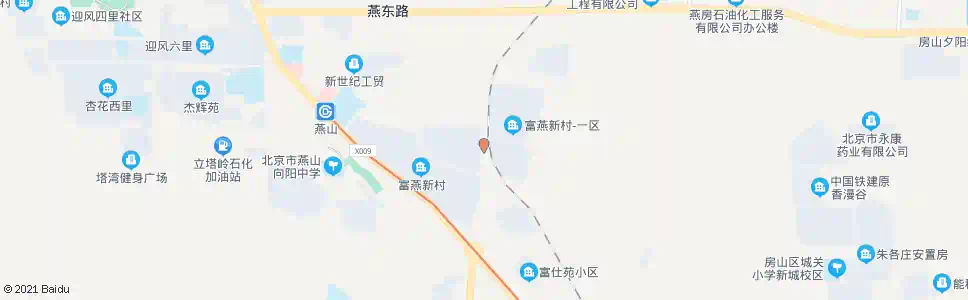 北京富燕新村东门_公交站地图_北京公交_妙搜公交查询2025
