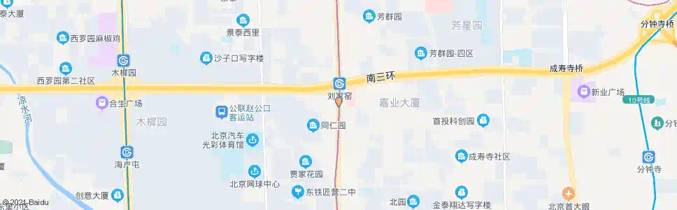 北京刘家窑桥南_公交站地图_北京公交_妙搜公交查询2025