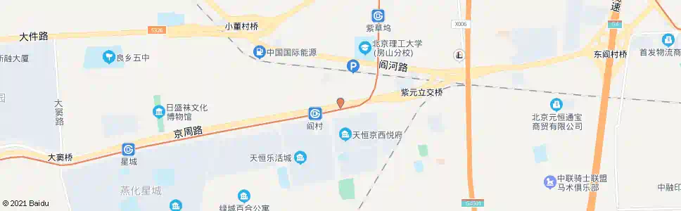 北京紫草坞路口_公交站地图_北京公交_妙搜公交查询2025