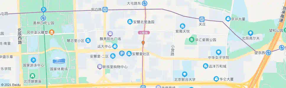 北京慧忠路东口_公交站地图_北京公交_妙搜公交查询2025