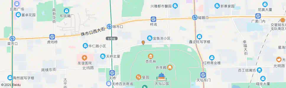 北京金鱼池_公交站地图_北京公交_妙搜公交查询2025