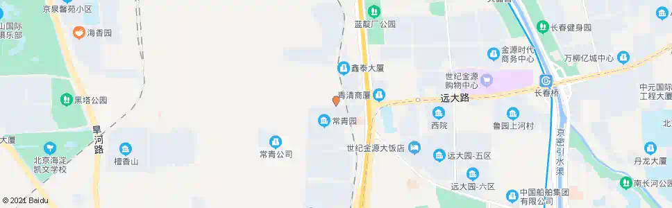 北京常青园北门_公交站地图_北京公交_妙搜公交查询2025