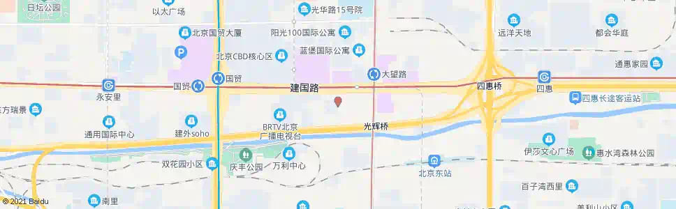 北京现代城西路_公交站地图_北京公交_妙搜公交查询2025