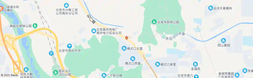 北京模式口西里_公交站地图_北京公交_妙搜公交查询2025