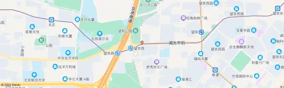 北京湖光中街_公交站地图_北京公交_妙搜公交查询2025