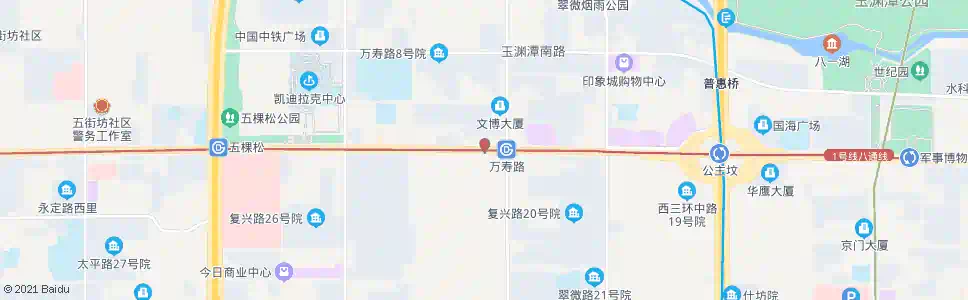 北京万寿路口西_公交站地图_北京公交_妙搜公交查询2025