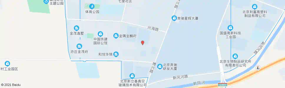 北京兴海一街_公交站地图_北京公交_妙搜公交查询2025