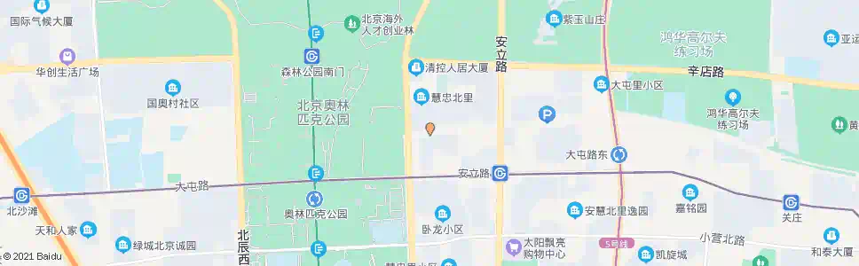 北京大屯北路_公交站地图_北京公交_妙搜公交查询2025