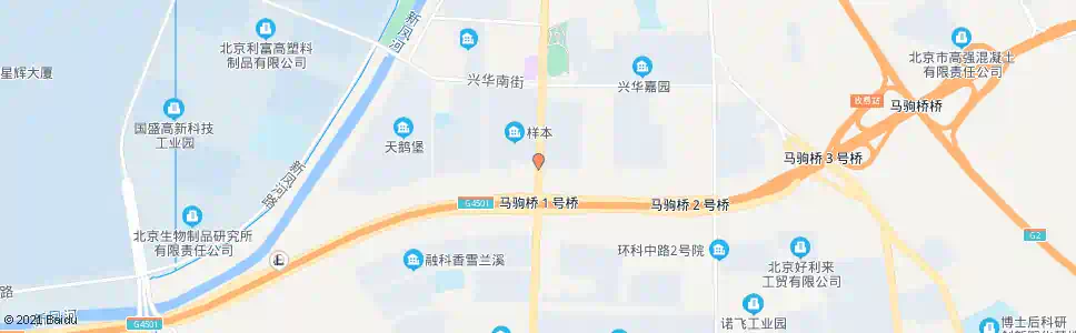 北京马驹桥一号桥_公交站地图_北京公交_妙搜公交查询2025