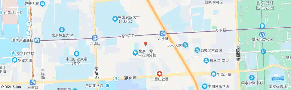 北京二里庄_公交站地图_北京公交_妙搜公交查询2025