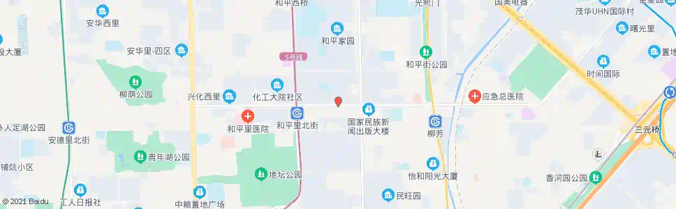 北京和平里路口西_公交站地图_北京公交_妙搜公交查询2025