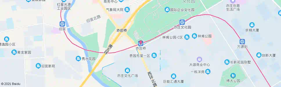 北京亦庄桥站_公交站地图_北京公交_妙搜公交查询2025