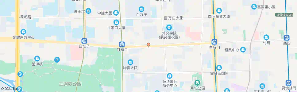 北京阜外西口_公交站地图_北京公交_妙搜公交查询2025
