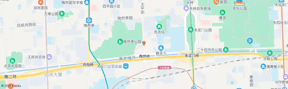 北京陶然桥北_公交站地图_北京公交_妙搜公交查询2025