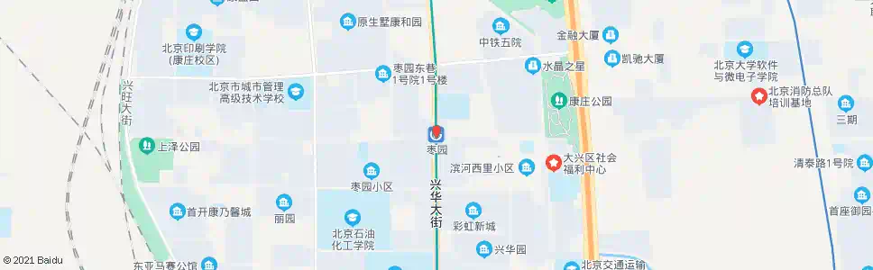 北京地铁枣园站_公交站地图_北京公交_妙搜公交查询2025