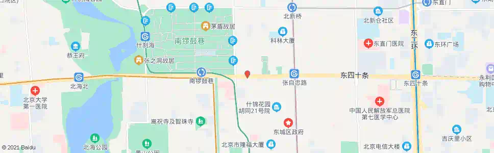 北京宽街路口东_公交站地图_北京公交_妙搜公交查询2025