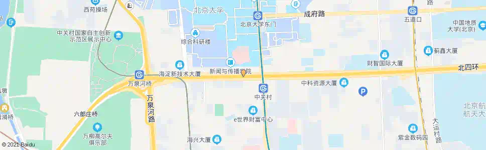 北京中关村西_公交站地图_北京公交_妙搜公交查询2025