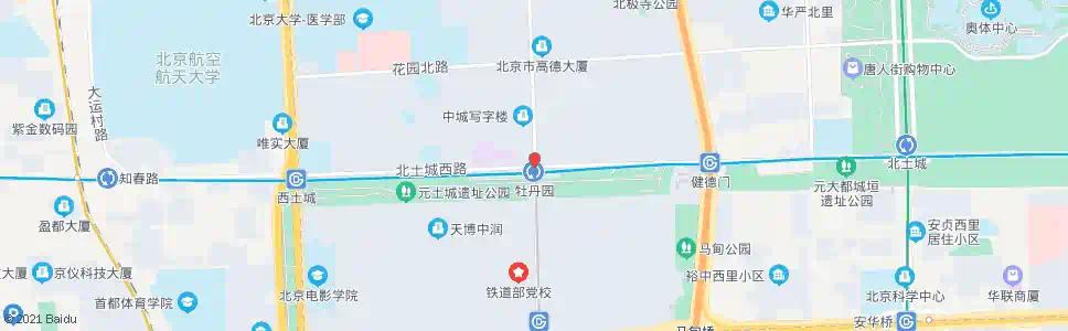 北京牡丹园_公交站地图_北京公交_妙搜公交查询2025