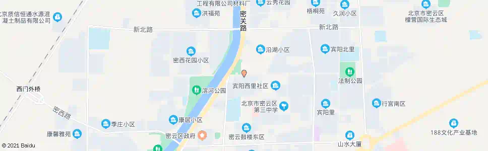北京密云沿湖小区(城后街)_公交站地图_北京公交_妙搜公交查询2025