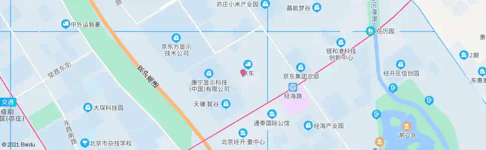 北京科创十一街_公交站地图_北京公交_妙搜公交查询2025