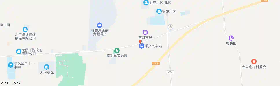 北京顺义南彩汽车站_公交站地图_北京公交_妙搜公交查询2025