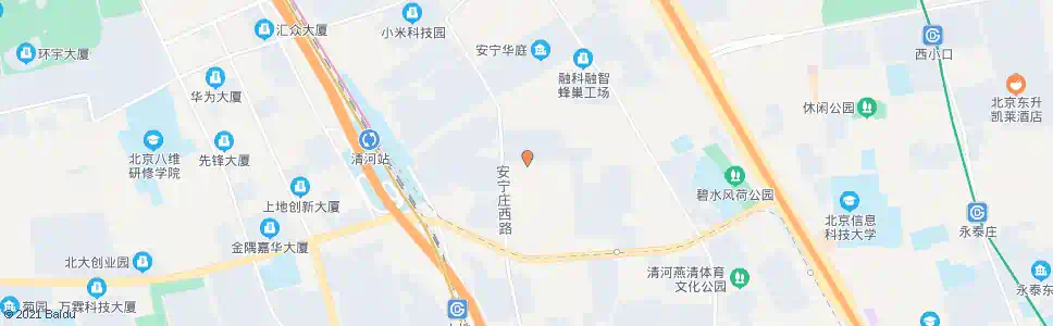 北京安宁庄前街西口_公交站地图_北京公交_妙搜公交查询2025
