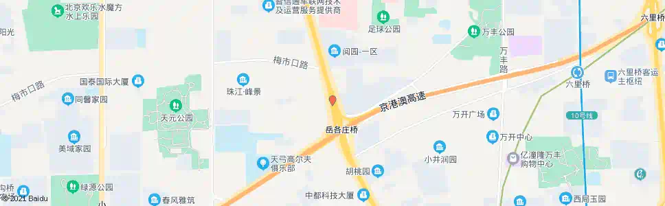 北京岳各庄(北行)_公交站地图_北京公交_妙搜公交查询2025