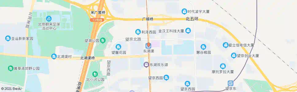 北京东湖渠站_公交站地图_北京公交_妙搜公交查询2025