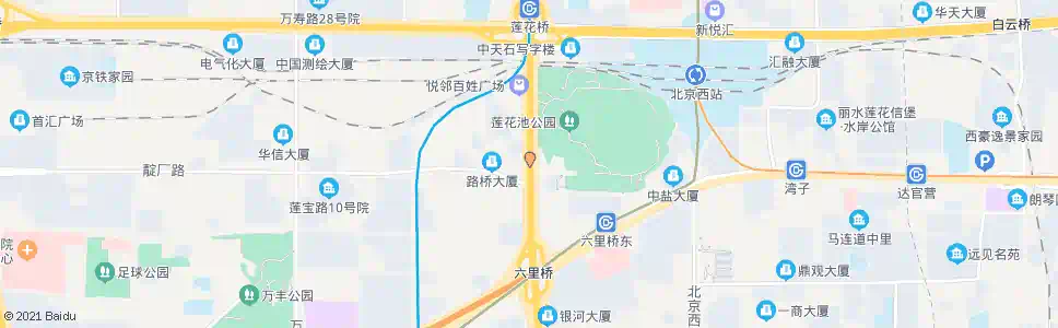 北京六里桥北里_公交站地图_北京公交_妙搜公交查询2025