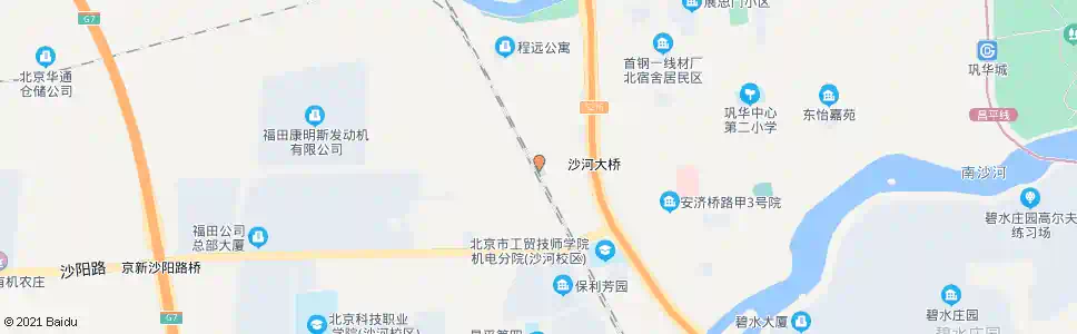 北京沙河_公交站地图_北京公交_妙搜公交查询2025