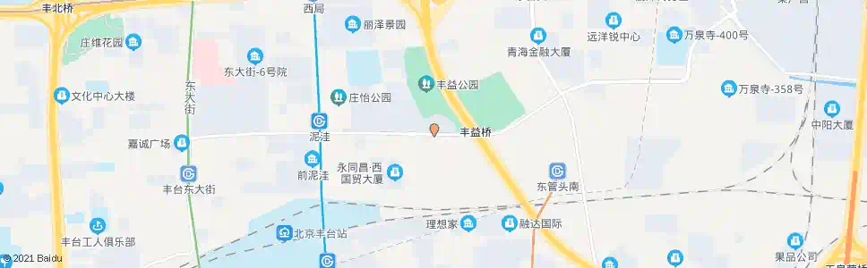北京丰益桥西_公交站地图_北京公交_妙搜公交查询2025