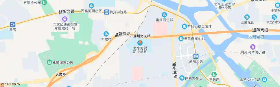 北京北京财贸职业学院_公交站地图_北京公交_妙搜公交查询2025